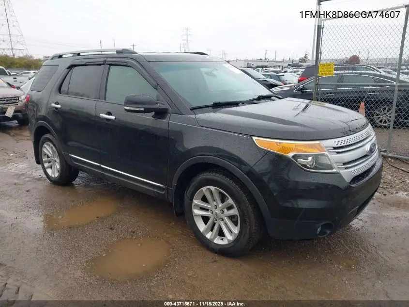 1FMHK8D86CGA74607 2012 Ford Explorer Xlt