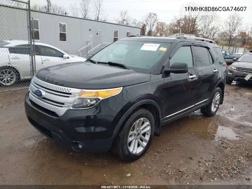 1FMHK8D86CGA74607 2012 Ford Explorer Xlt