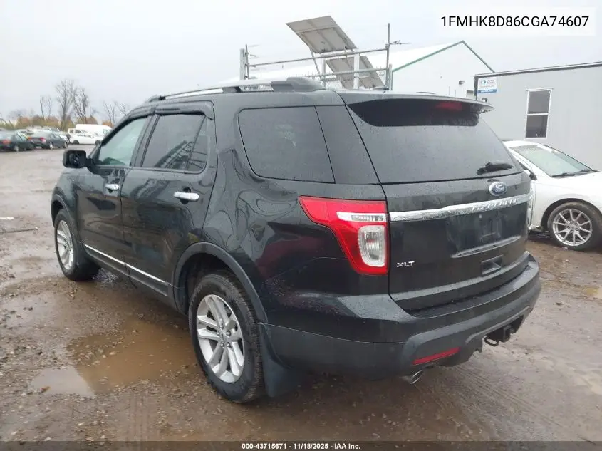 1FMHK8D86CGA74607 2012 Ford Explorer Xlt