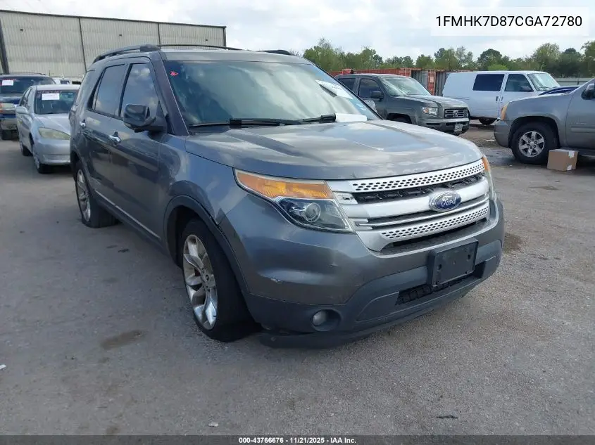 1FMHK7D87CGA72780 2012 Ford Explorer Xlt