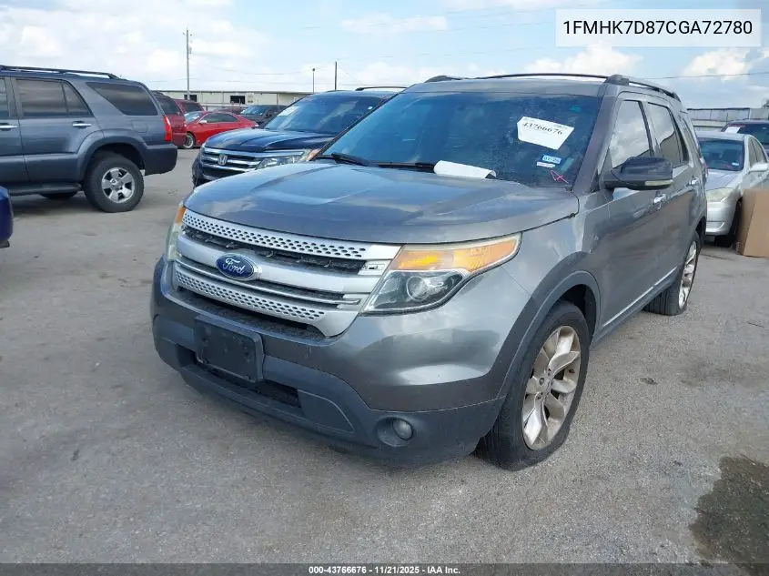 1FMHK7D87CGA72780 2012 Ford Explorer Xlt