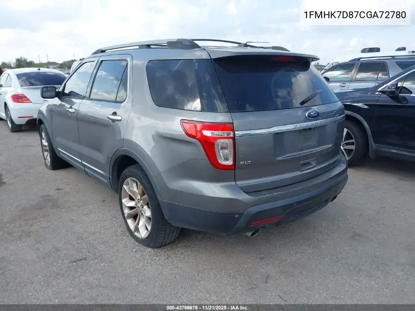 1FMHK7D87CGA72780 2012 Ford Explorer Xlt