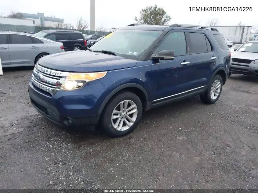 1FMHK8D81CGA16226 2012 Ford Explorer Xlt