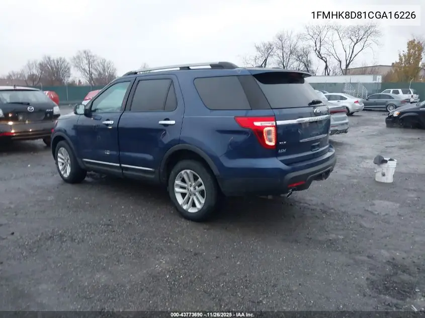1FMHK8D81CGA16226 2012 Ford Explorer Xlt