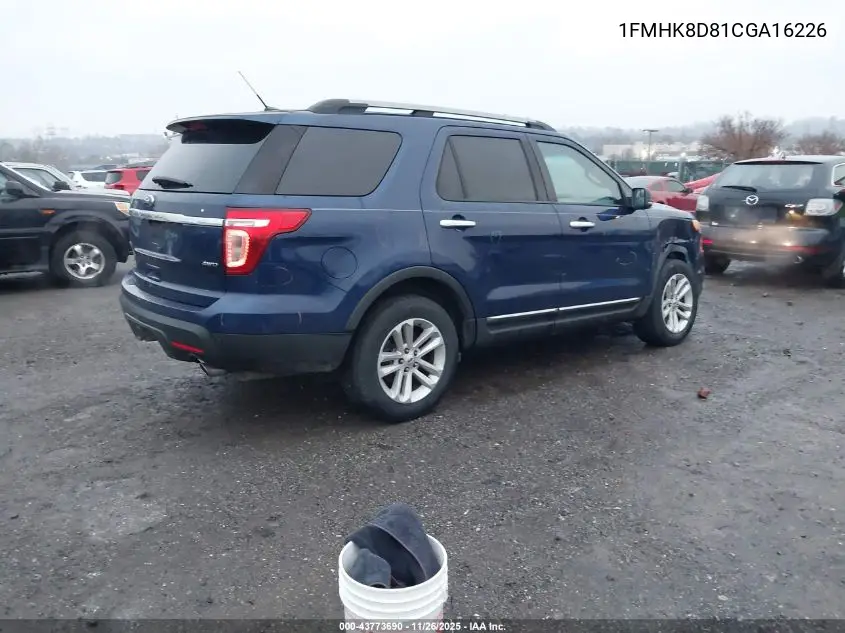1FMHK8D81CGA16226 2012 Ford Explorer Xlt