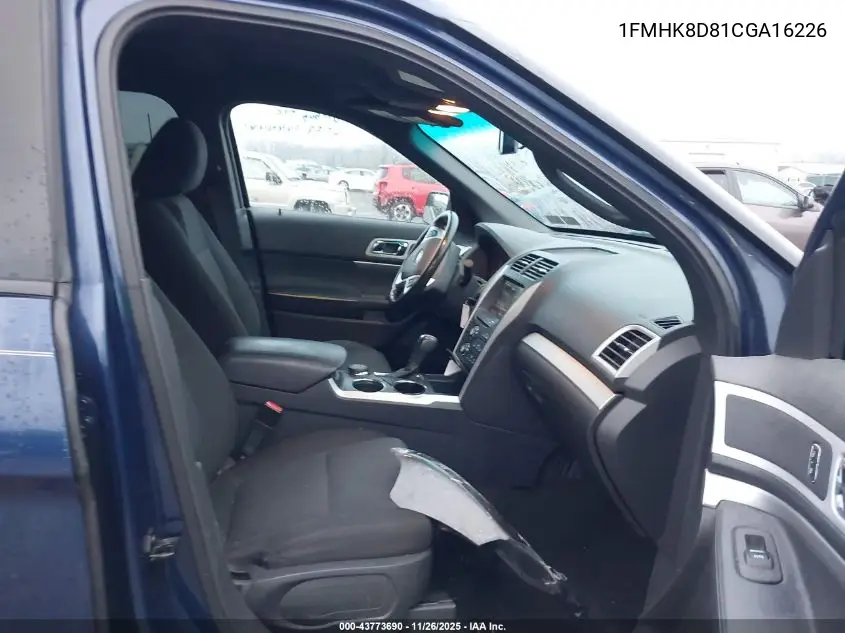 1FMHK8D81CGA16226 2012 Ford Explorer Xlt