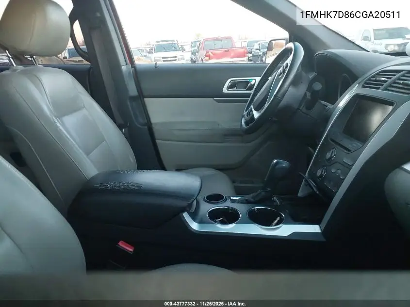 1FMHK7D86CGA20511 2012 Ford Explorer Xlt