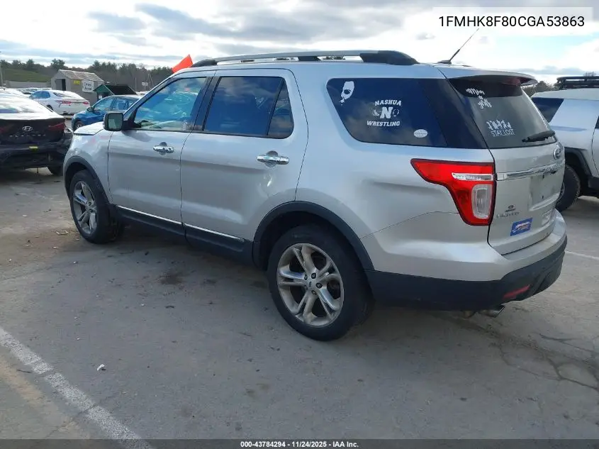 1FMHK8F80CGA53863 2012 Ford Explorer Limited