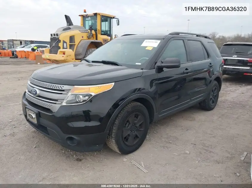 1FMHK7B89CGA36320 2012 Ford Explorer