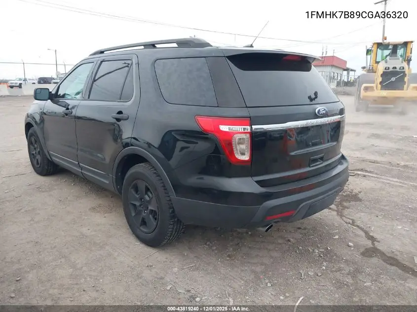 1FMHK7B89CGA36320 2012 Ford Explorer