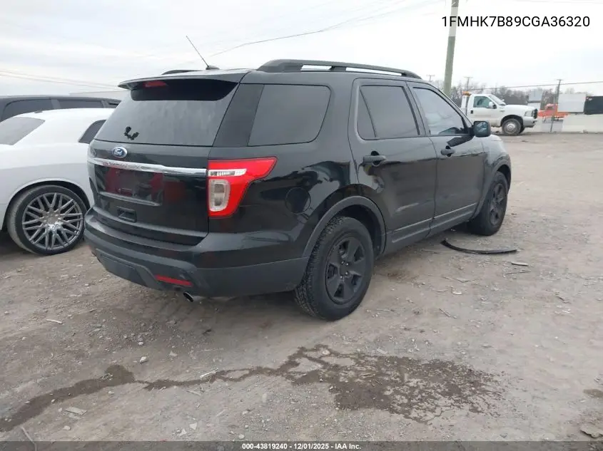 1FMHK7B89CGA36320 2012 Ford Explorer