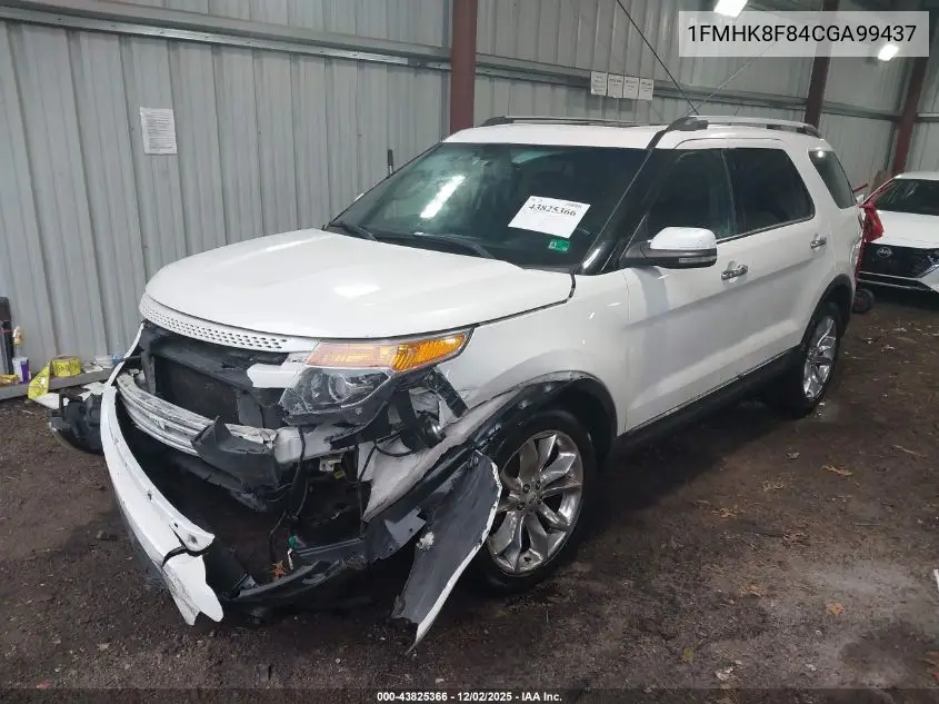 1FMHK8F84CGA99437 2012 Ford Explorer Limited