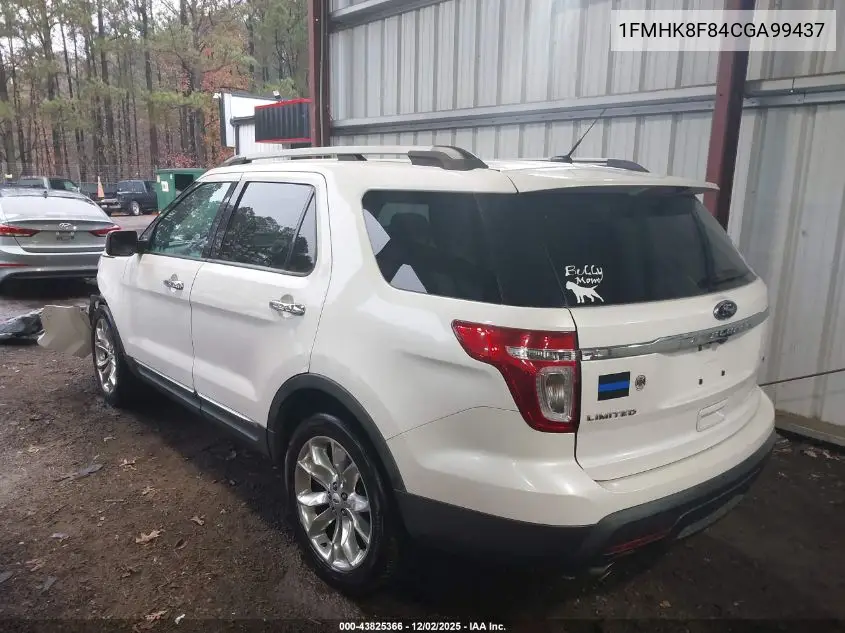 1FMHK8F84CGA99437 2012 Ford Explorer Limited