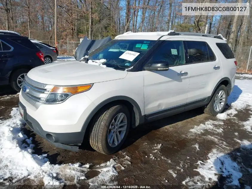 1FMHK8D83CGB00127 2012 Ford Explorer Xlt
