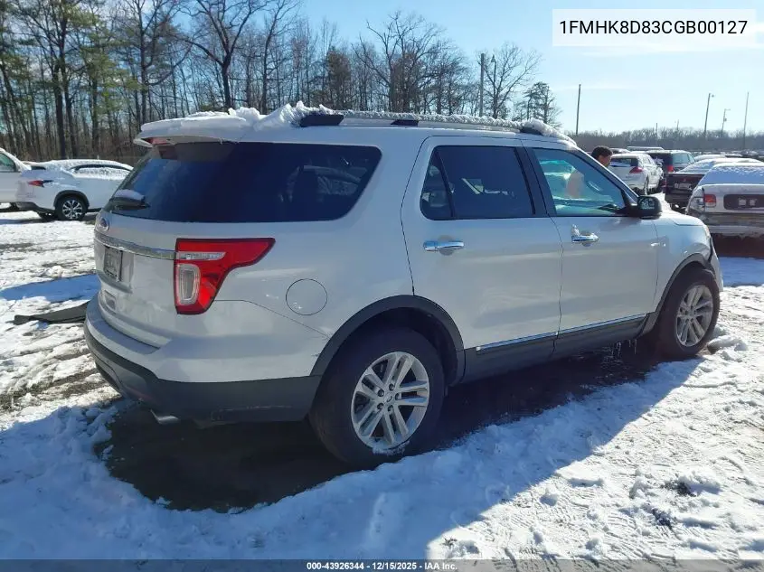 1FMHK8D83CGB00127 2012 Ford Explorer Xlt