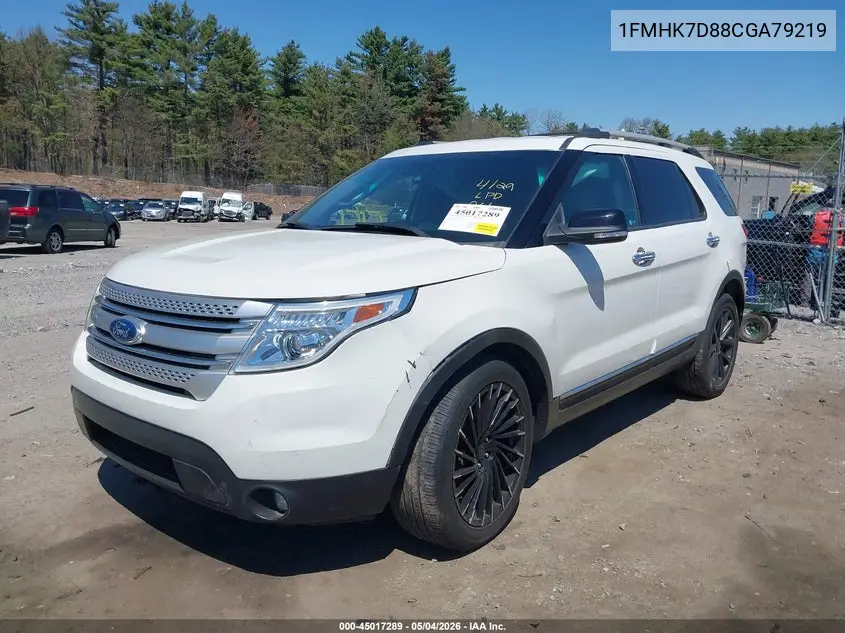 1FMHK7D88CGA79219 2012 Ford Explorer Xlt