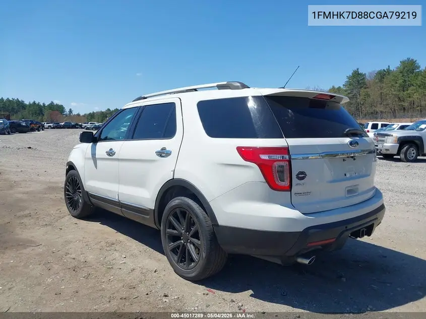 1FMHK7D88CGA79219 2012 Ford Explorer Xlt