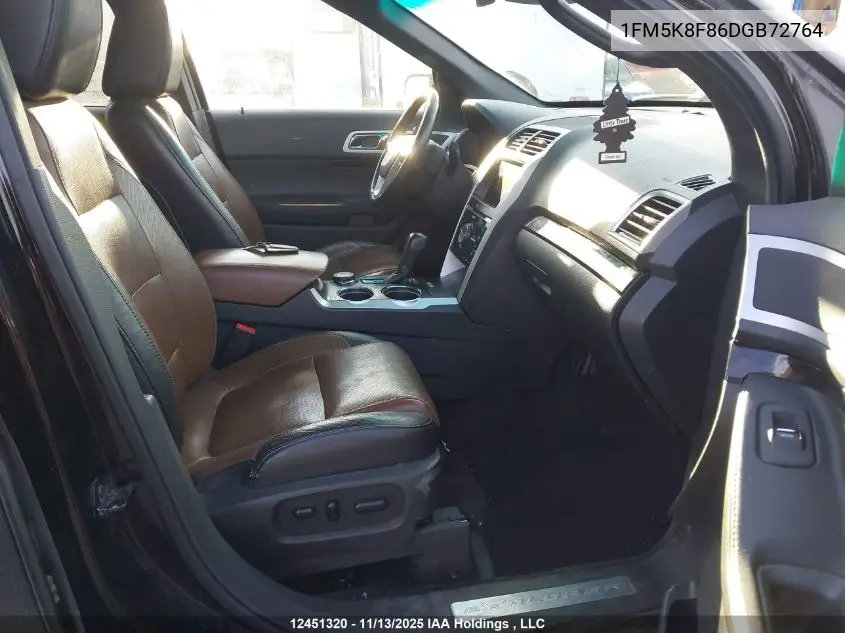 1FM5K8F86DGB72764 2013 Ford Explorer Limited