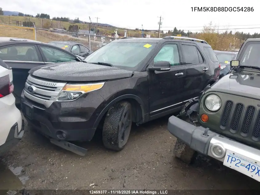 1FM5K8D88DGC54286 2013 Ford Explorer Xlt