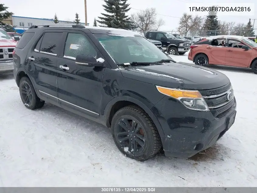 1FM5K8F87DGA42816 2013 Ford Explorer Limited