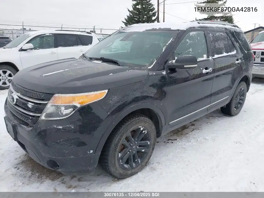 1FM5K8F87DGA42816 2013 Ford Explorer Limited