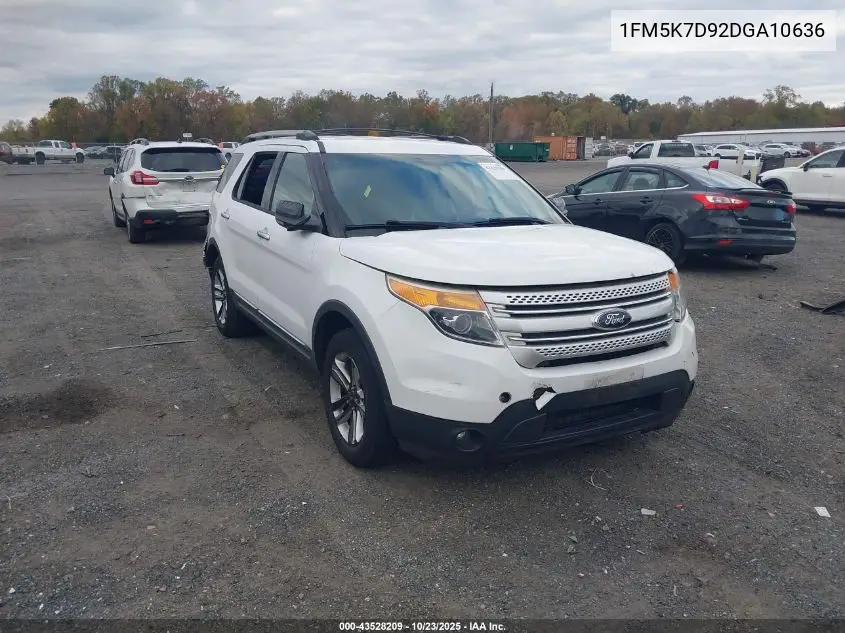 1FM5K7D92DGA10636 2013 Ford Explorer Xlt