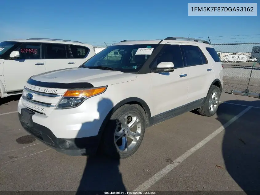 1FM5K7F87DGA93162 2013 Ford Explorer Limited