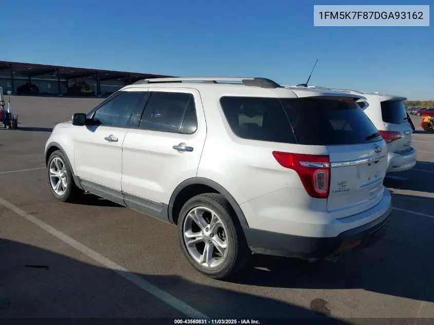 1FM5K7F87DGA93162 2013 Ford Explorer Limited