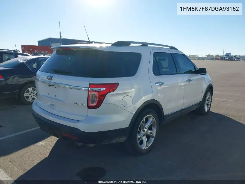 1FM5K7F87DGA93162 2013 Ford Explorer Limited