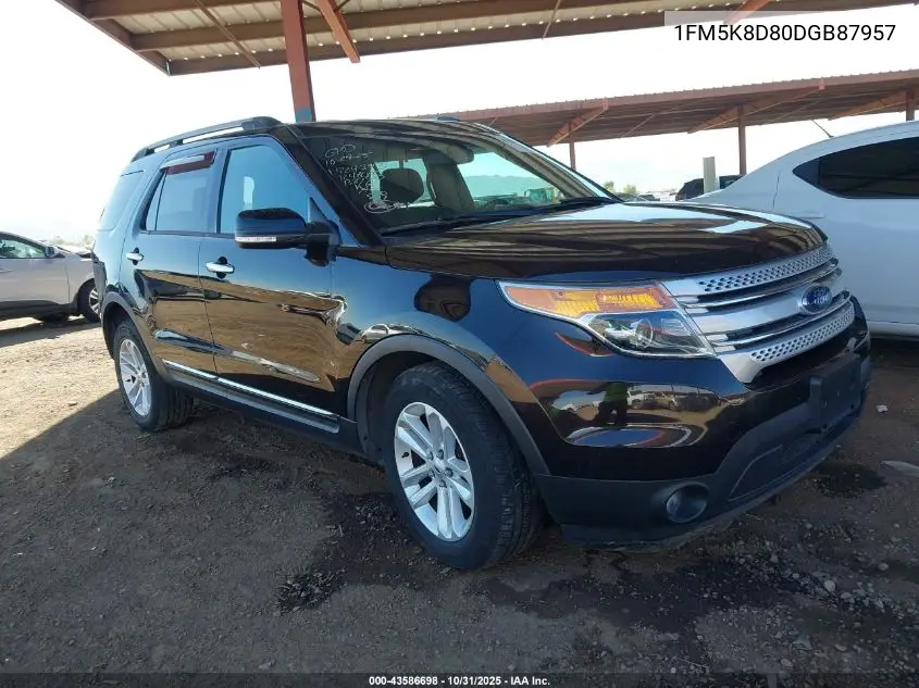 1FM5K8D80DGB87957 2013 Ford Explorer Xlt