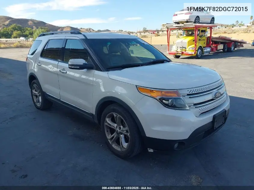 1FM5K7F82DGC72015 2013 Ford Explorer Limited
