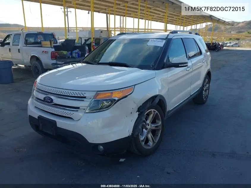 1FM5K7F82DGC72015 2013 Ford Explorer Limited