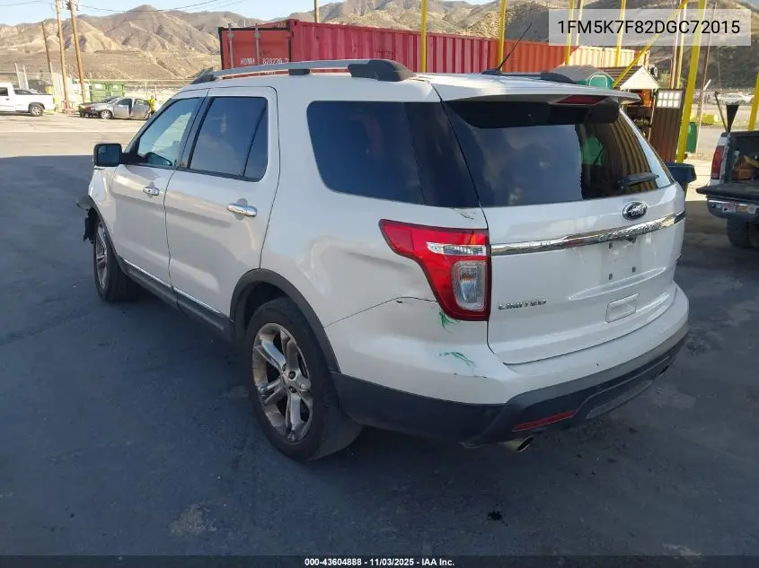 1FM5K7F82DGC72015 2013 Ford Explorer Limited