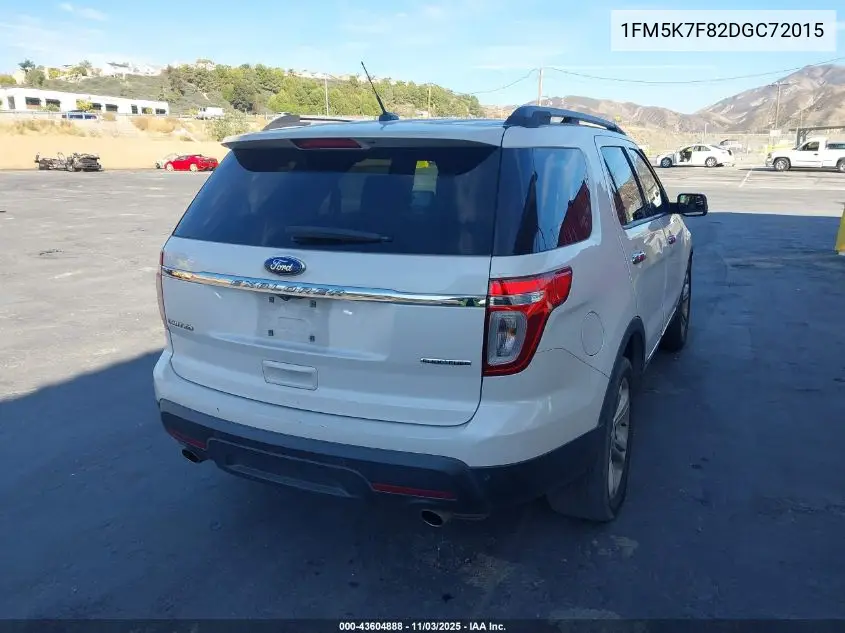 1FM5K7F82DGC72015 2013 Ford Explorer Limited