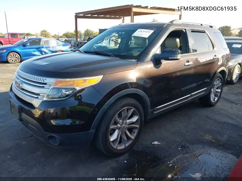 1FM5K8D8XDGC61935 2013 Ford Explorer Xlt