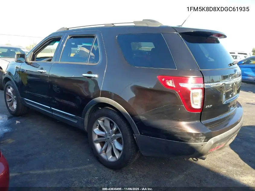 1FM5K8D8XDGC61935 2013 Ford Explorer Xlt