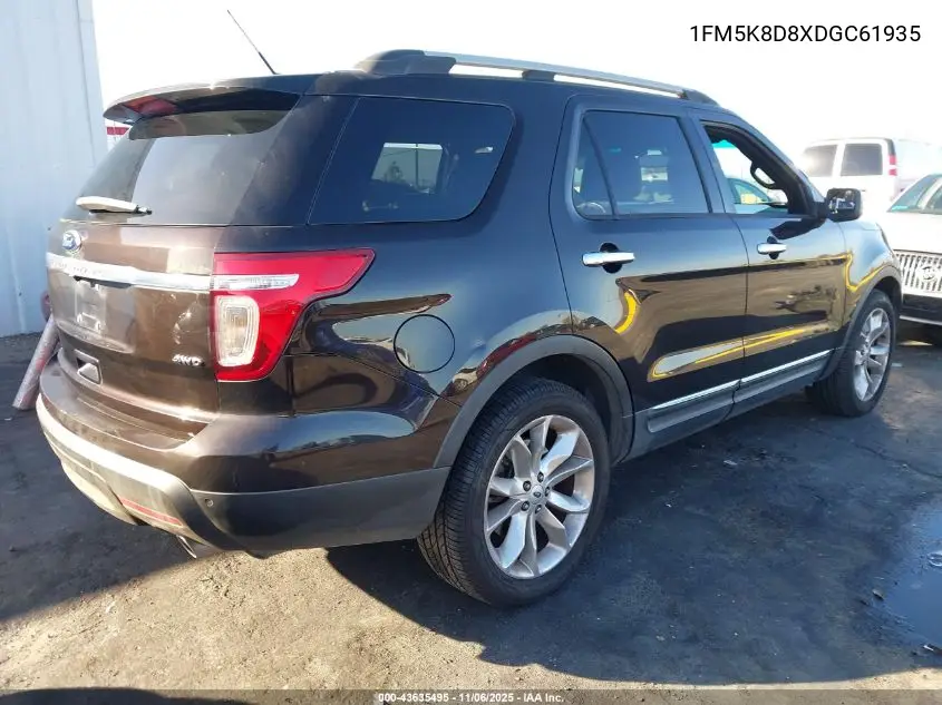 1FM5K8D8XDGC61935 2013 Ford Explorer Xlt