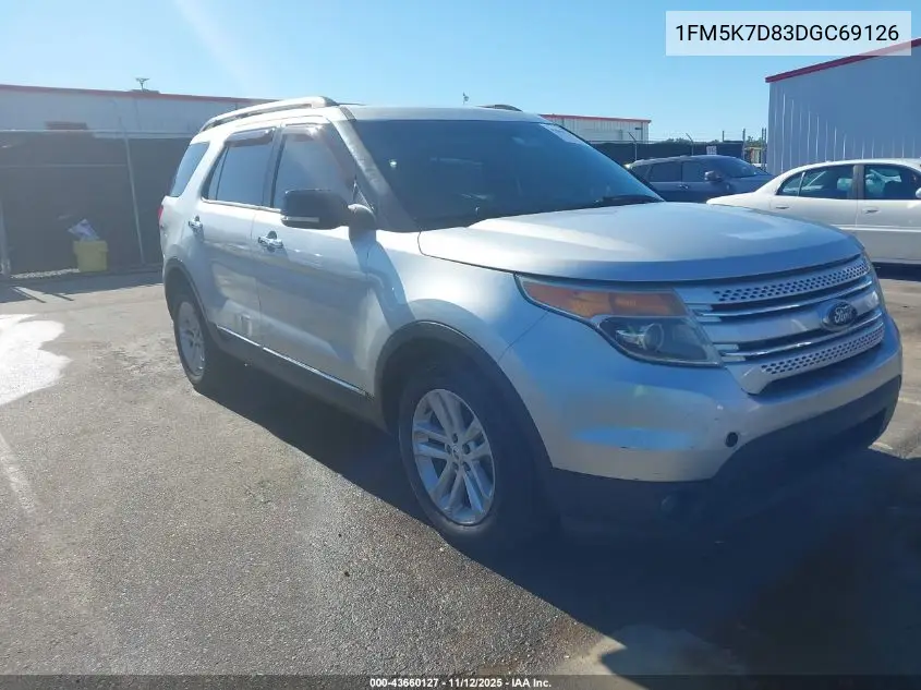 1FM5K7D83DGC69126 2013 Ford Explorer Xlt