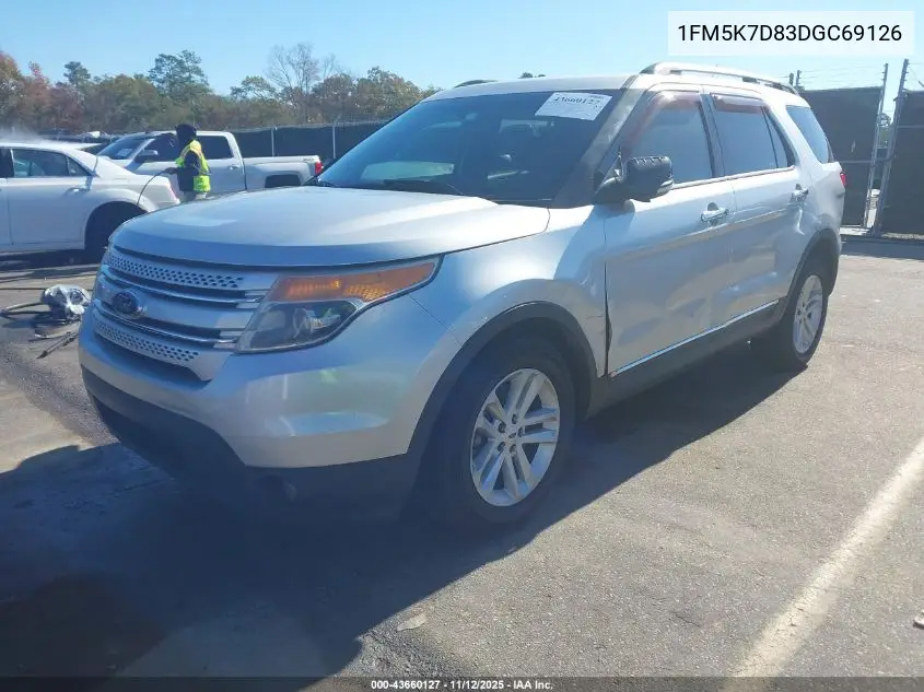 1FM5K7D83DGC69126 2013 Ford Explorer Xlt