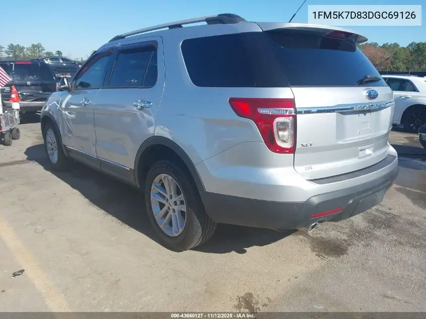 1FM5K7D83DGC69126 2013 Ford Explorer Xlt