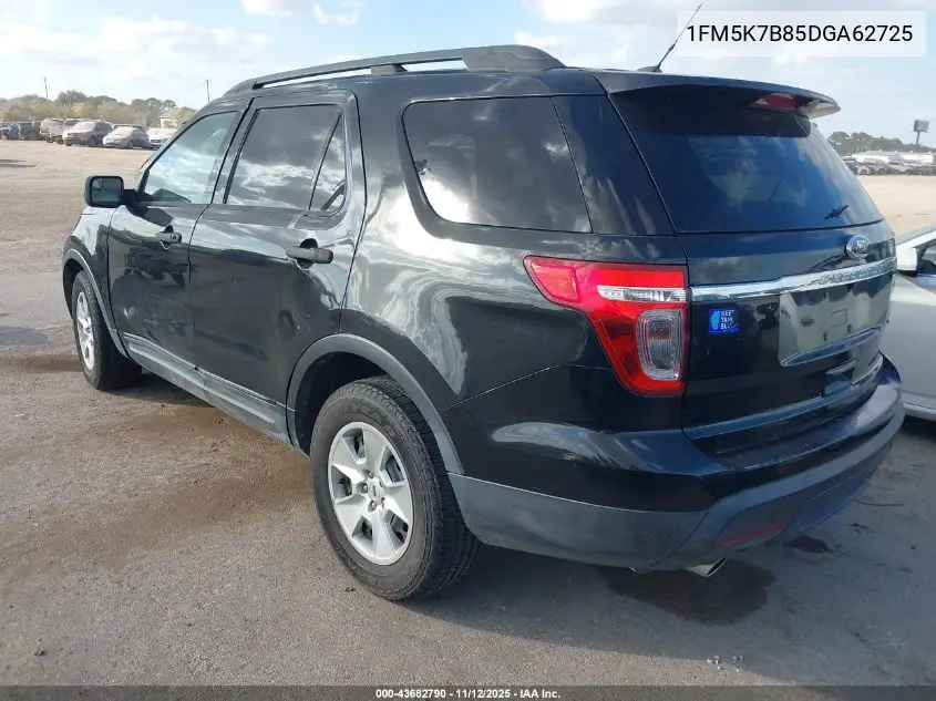 1FM5K7B85DGA62725 2013 Ford Explorer