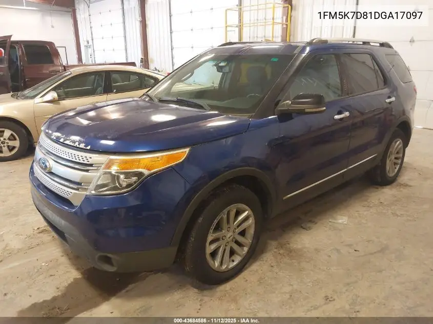 1FM5K7D81DGA17097 2013 Ford Explorer Xlt