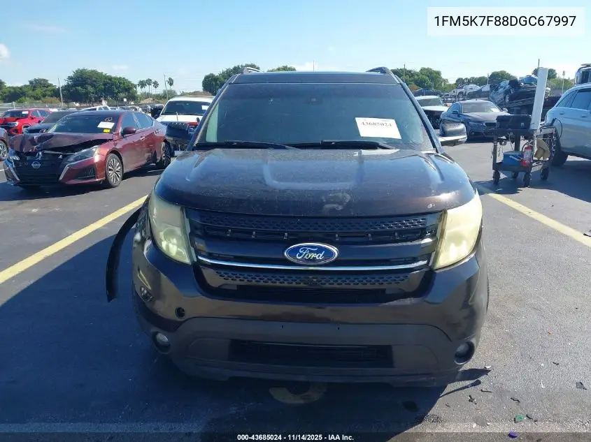 1FM5K7F88DGC67997 2013 Ford Explorer Limited