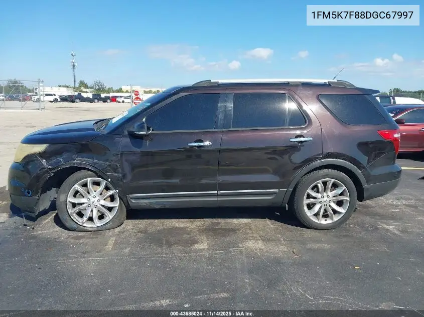 1FM5K7F88DGC67997 2013 Ford Explorer Limited