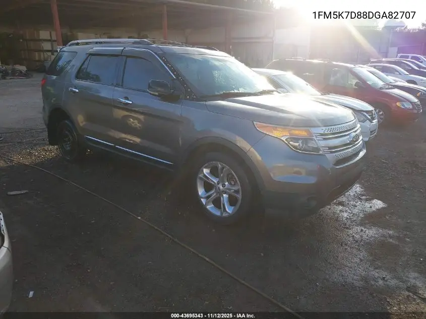 1FM5K7D88DGA82707 2013 Ford Explorer Xlt
