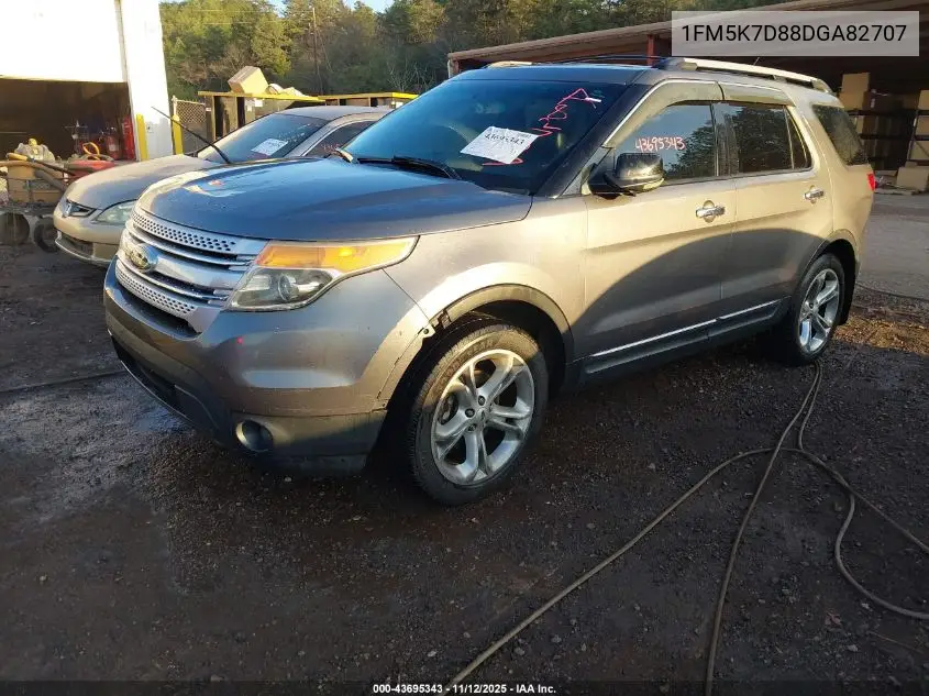 1FM5K7D88DGA82707 2013 Ford Explorer Xlt