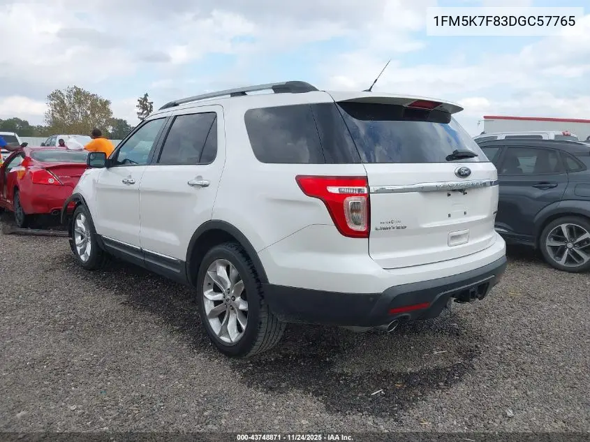 1FM5K7F83DGC57765 2013 Ford Explorer Limited