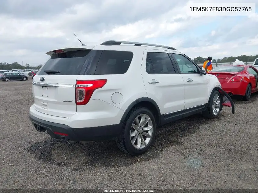1FM5K7F83DGC57765 2013 Ford Explorer Limited