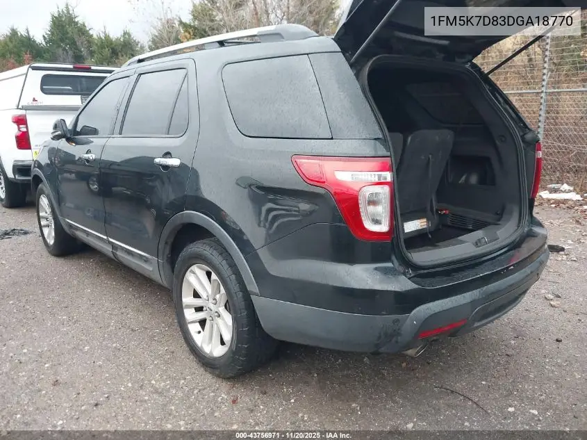 1FM5K7D83DGA18770 2013 Ford Explorer Xlt