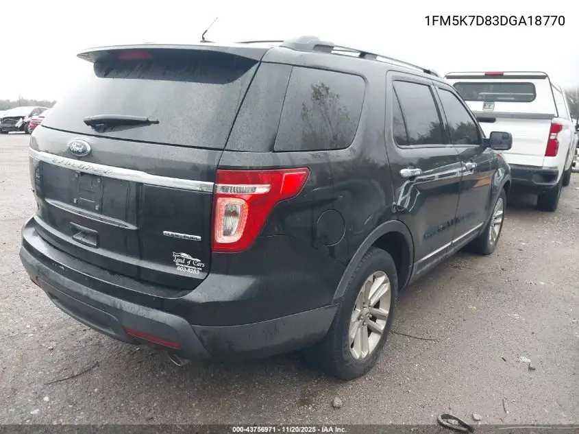 1FM5K7D83DGA18770 2013 Ford Explorer Xlt
